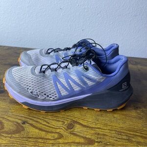 Salomon Walking Shoes Womens Size 6 Sense Ride 4 Hiking Boots Outdoors Flawed‎